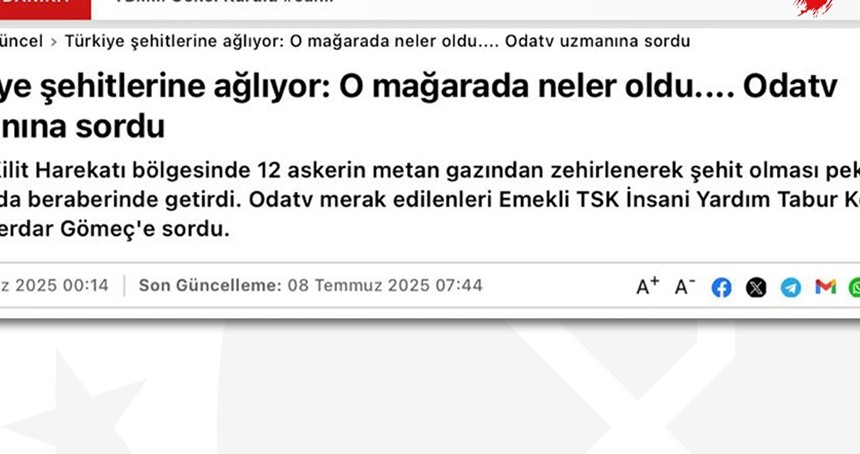 DMM, mağarada "tuzaklama" yapıldığı iddialarını yalanladı