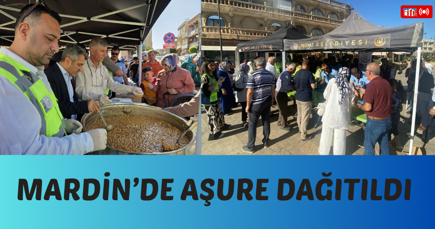 Mardin'de aşure dağıtıldı
