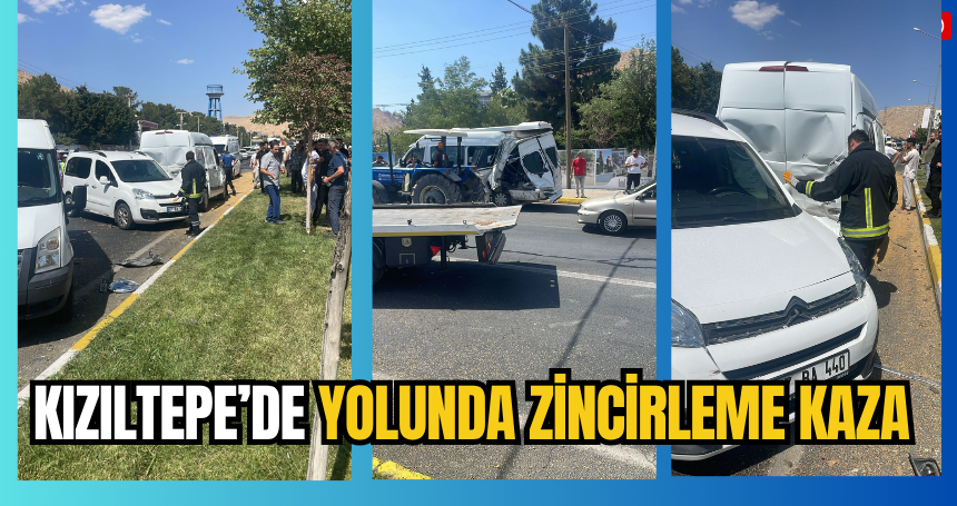 Mardin-Kızıltepe yolunda zincirleme kaza