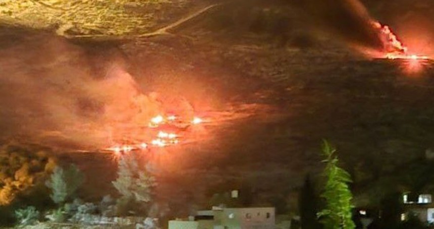 Yahudi çeteler Filistinlilere saldırdı: Tarım arazileri ateşe verildi