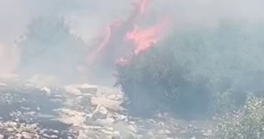 Adıyaman'da dağlık bölgede çıkan yangın söndürüldü