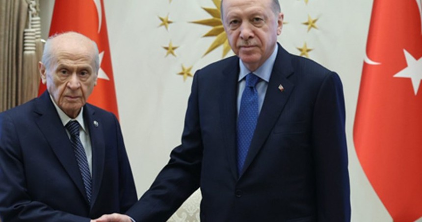 Cumhurbaşkanı Erdoğan, MHP Genel Başkanı Bahçeli’yi kabul etti