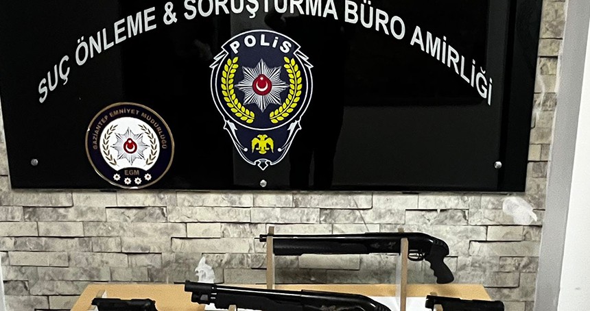Gaziantep'te ruhsatsız silah operasyonu: 7 gözaltı