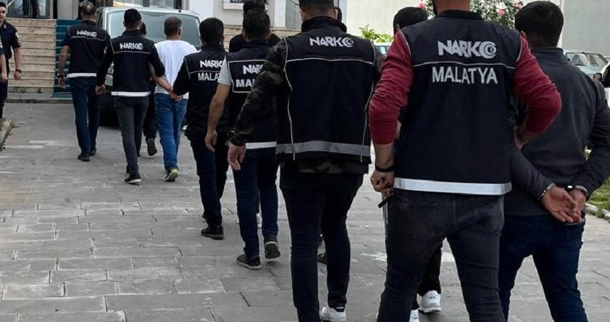 Malatya'da uyuşturucu operasyonu: 10 tutuklama