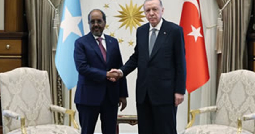 Cumhurbaşkanı Erdoğan, Somali Cumhurbaşkanı Mahmud ile görüştü