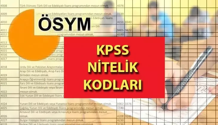 KPSS nitelik kodu nedir? Ne anlama gelir? KPSS nitelik kodları nelerdir?