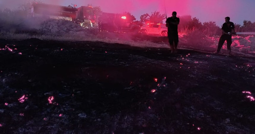 Malatya'da dağlık alanda yangın