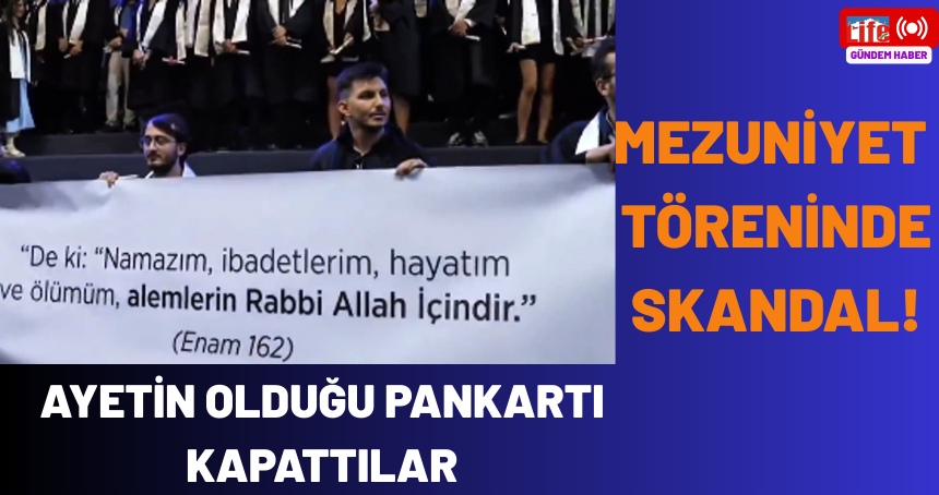 Mezuniyet töreninde skandal!
