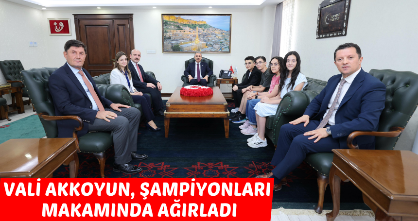 Vali Akkoyun, LGS Türkiye Birincilerini Ağırladı