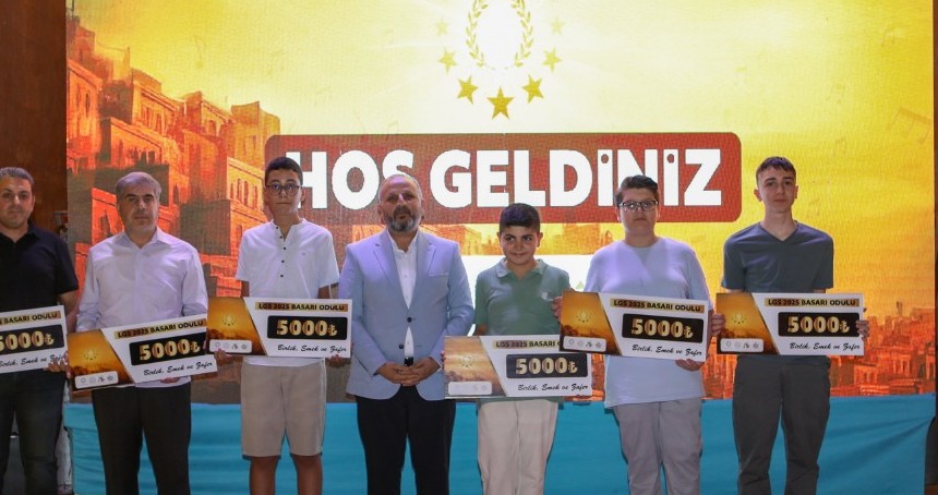 Mardin’de LGS birincileri için ödül töreni düzenlendi