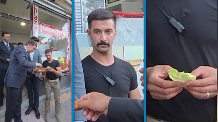 Vali'nin ikram sırasında marula çiğ köfte koymayı unuttuğu anlar gülümsetti