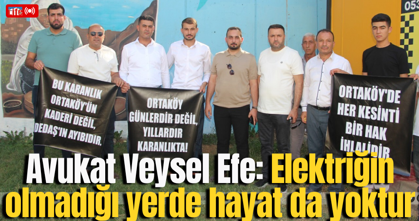 Avukat Veysel Efe: Elektriğin olmadığı yerde hayat da yoktur