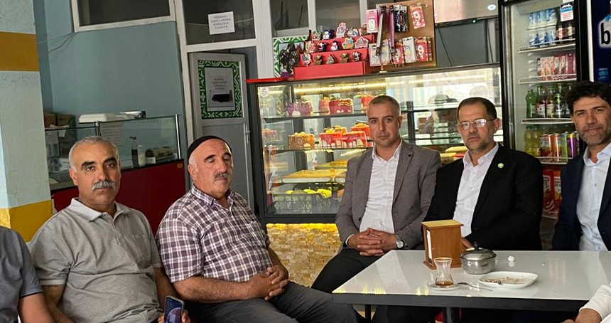 HÜDA PAR Adaklı İlçe Teşkilatından esnaf ve kanaat önderlerine ziyaret