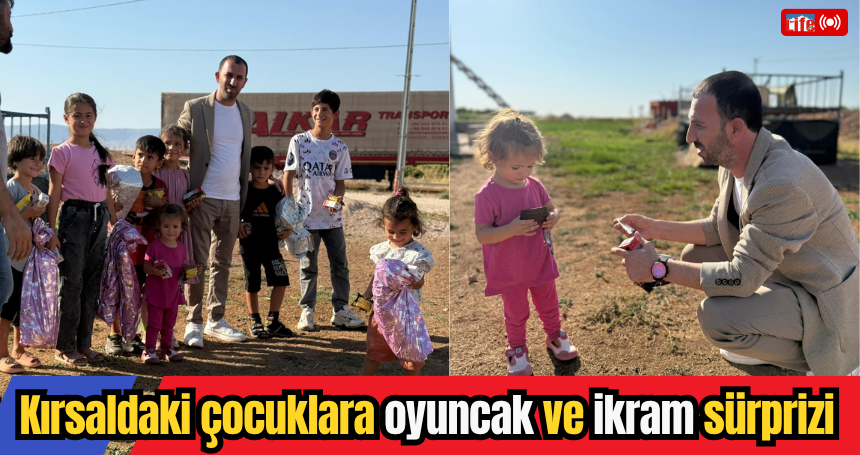Kırsaldaki çocuklara oyuncak ve ikram sürprizi