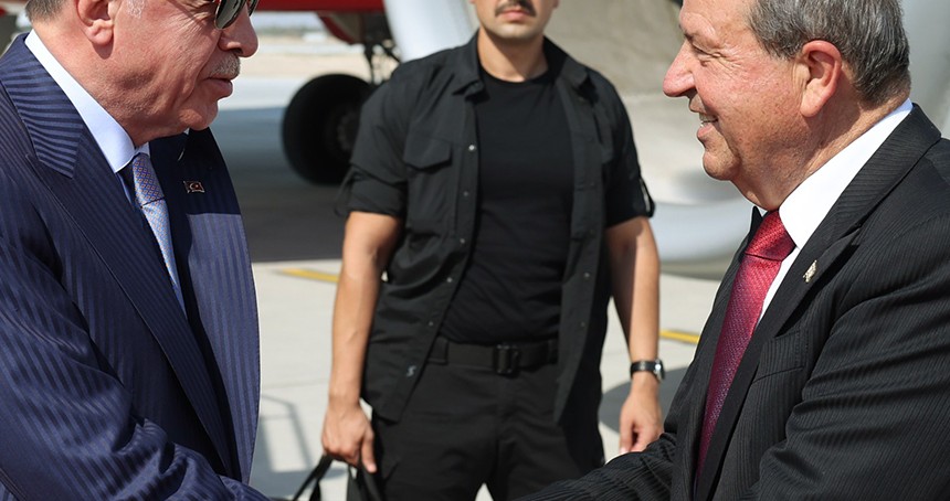 Cumhurbaşkanı Erdoğan KKTC'de