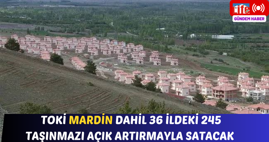 TOKİ, Mardin dahil 36 ildeki 245 taşınmazı açık artırmayla satacak