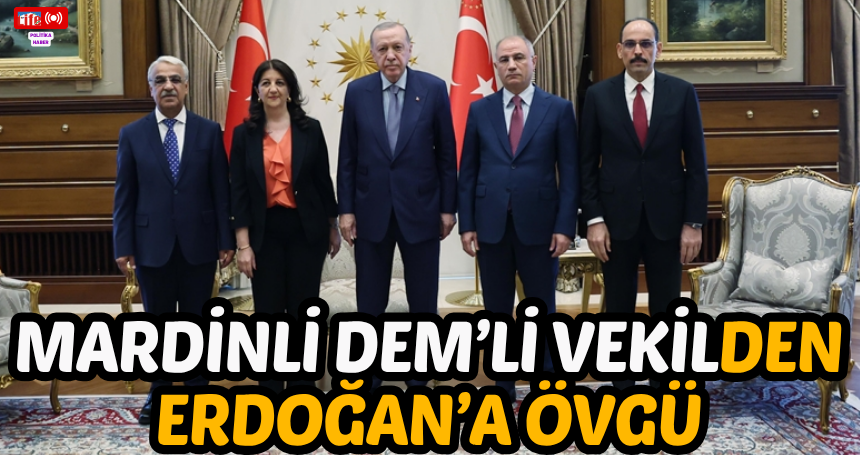 Mardinli DEM’li vekilden Erdoğan’a övgü!