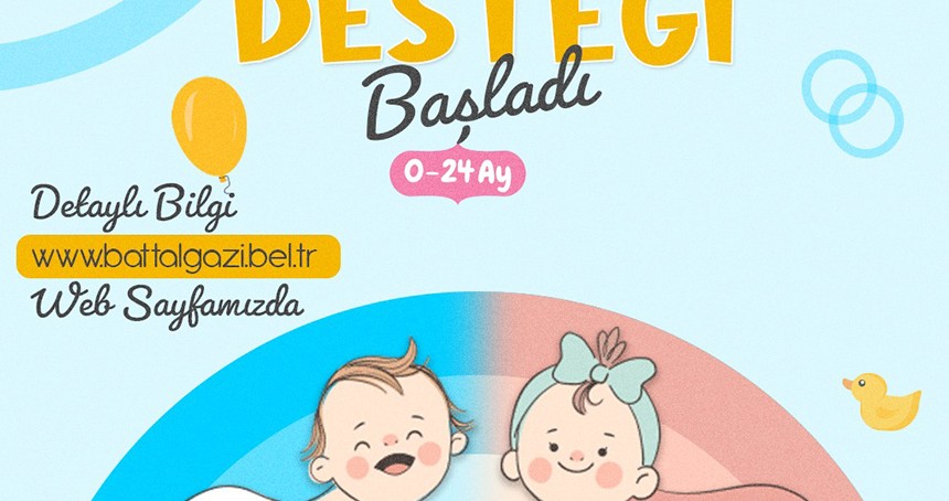 Malatya'da ailelere bebek bezi yardımı