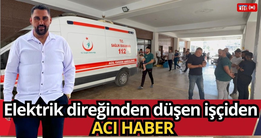 Elektrik akımına kapılan işçiden ACI HABER