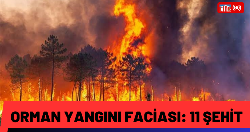 Orman yangını FACİASI: 11 Şehit