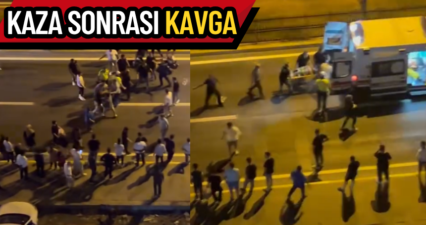 Kaza sonrası KAVGA çıktı