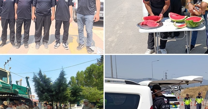 Umut Kervanı yangın bölgesinde: Yangına müdahale eden ekiplere beslenme desteği