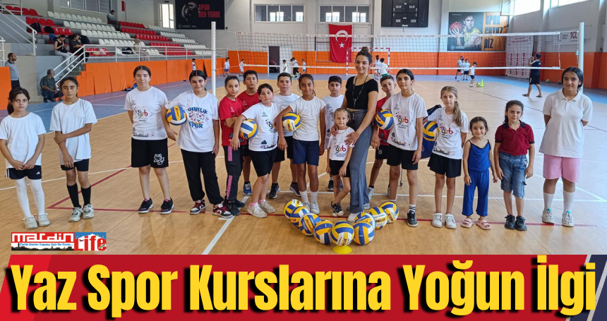 Yaz Spor Kurslarına Yoğun İlgi!