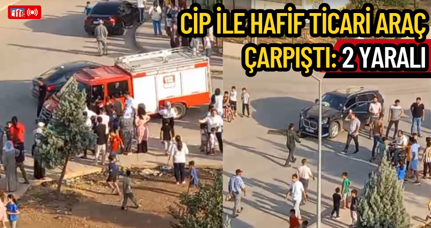 Cip ile Hafif Ticari Araç Çarpıştı: 2 Yaralı