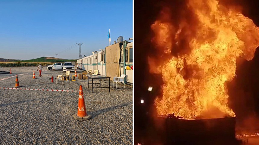 Petrol kuyusunda yangın: 8 yaralı var