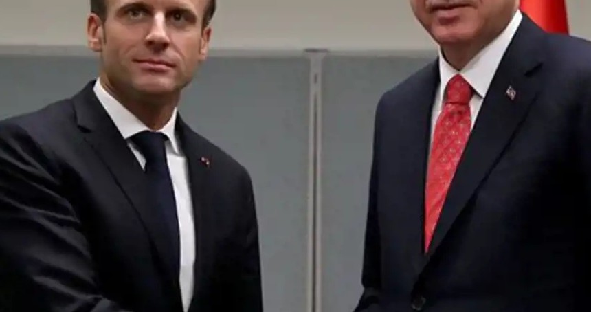 Cumhurbaşkanı Erdoğan, Macron'la görüştü