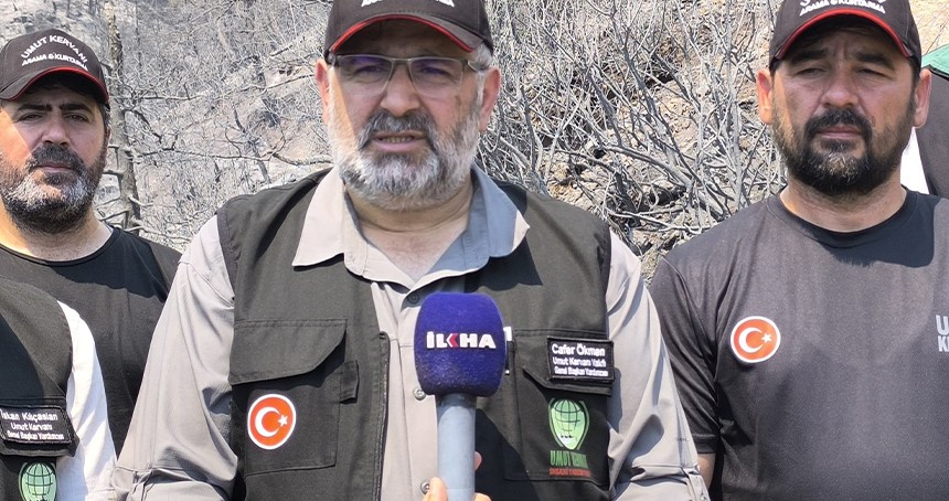 Umut Kervanı Bursa'da yangın bölgesinde