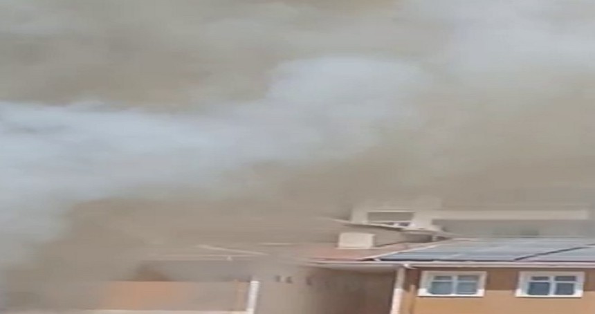 Gaziantep'te bir okulda yangın çıktı