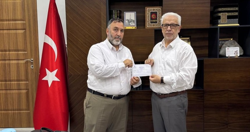 İsmini açıklamayan hayırseverden Filistin’e 85 Bin TL’lik anlamlı destek