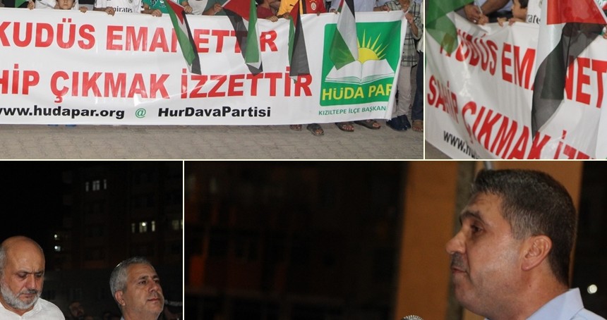 Kızıltepe halkı Gazze için meydanlarda: İslam ülkeleri büyük bir vebal altındadır