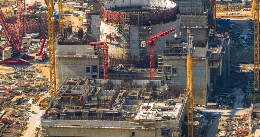 Akkuyu Türbin Binası’nda duvar betonlama çalışmaları tamamlandı