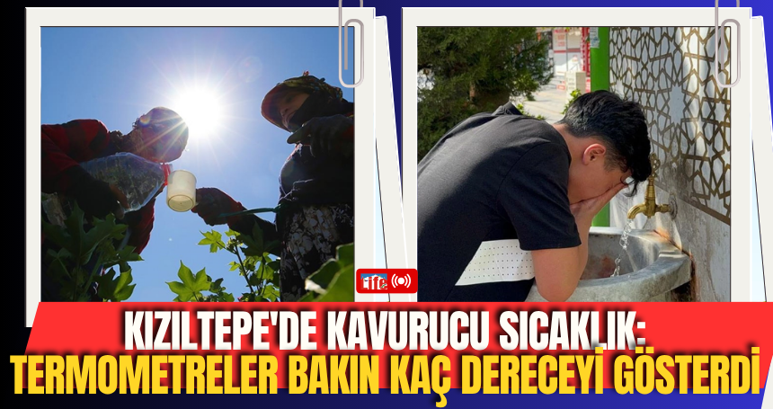 Kızıltepe'de Kavurucu Sıcaklık: Termometreler bakın kaç dereceyi gösterdi