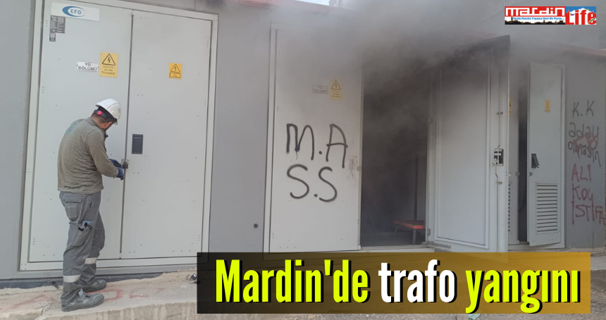 Mardin'de trafo yangını