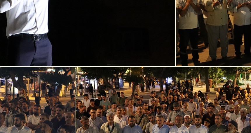 Gaziantep'te "Gazze ölüyor, seccadeni al gel" temalı Gazze'ye destek etkinliği