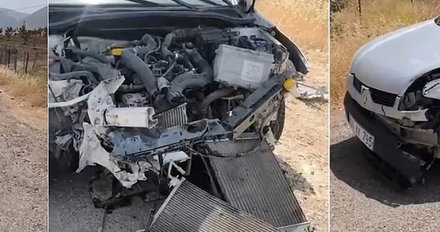 Siirt'te iki araç çarpıştı: Kazada ölen ya da yaralanan olmadı