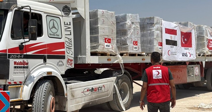 Kızılay’dan Gazze’ye 3 bin ton gıda yardımı