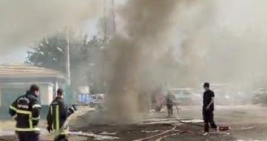 Şanlıurfa'da trafo patladı ilçe elektriksiz kaldı