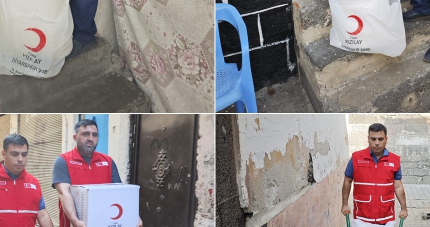 Kızılay Sur Şubesinden ihtiyaç sahibi ailelere yardım
