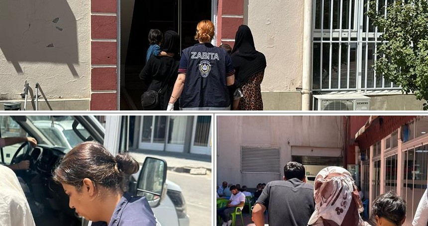 Batman'da dilencilere ve ışıkta satış yapan çocuklara denetim