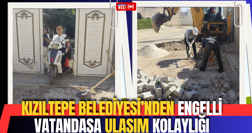 Kızıltepe Belediyesi’nden Engelli Vatandaşa Ulaşım Kolaylığı