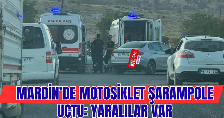Mardin’de Motosiklet Şarampole Uçtu: 2 Yaralı