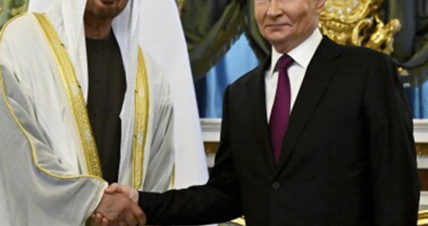Putin ve BAE Devlet Başkanı Al Nahyan bir araya geldi
