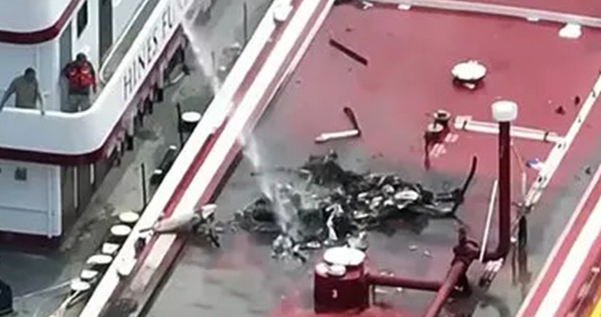 ABD'de elektrik hattına çarpan helikopter düştü: 2 ölü