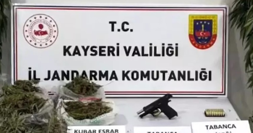 Kayseri'de 3.8 kg uyuşturucu ele geçirildi