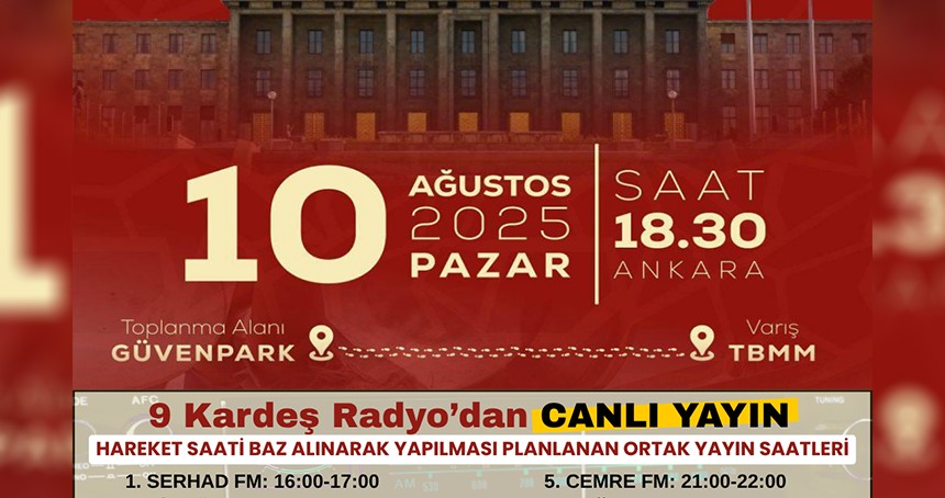 9 radyodan Gazze için ortak yayın