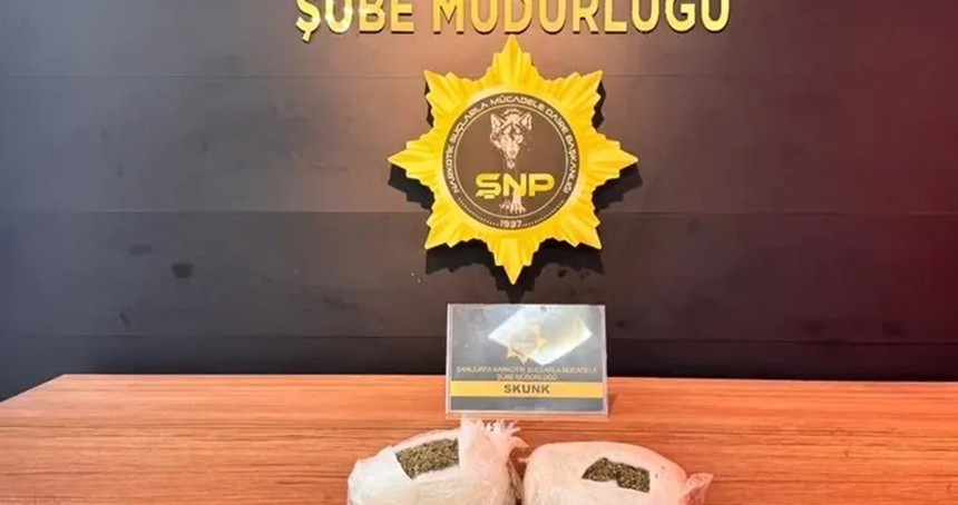 Şanlıurfa'da 7.5 kilogram skunk ele geçirildi: 1 tutuklama